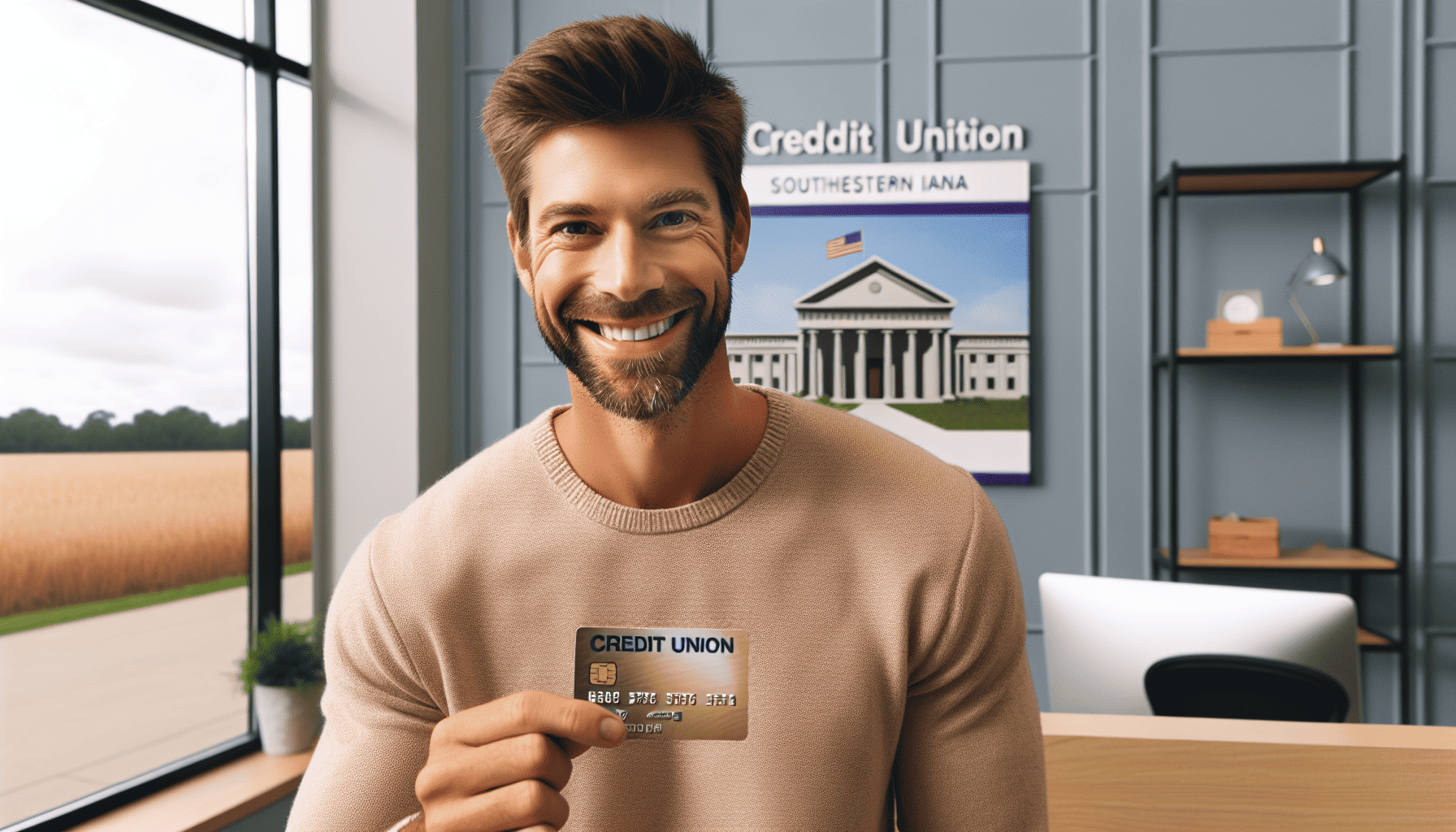 happy South West Louisiana Credit Union member